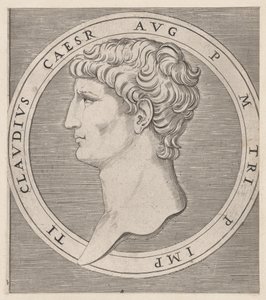 Speculum Romanae Magnificentiae：Claudius, from The Twelve Caesars, ca. 1500-1534., ca. 1500-1534. 作者 马尔坎通尼奥·莱蒙迪