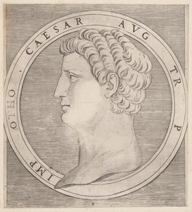 Speculum Romanae Magnificentiae：Otho, from The Twelve Caesars, ca. 1500-1534., ca. 1500-1534. 作者 马尔坎通尼奥·莱蒙迪