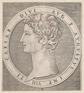 Speculum Romanae Magnificentiae:Tiberius, from The Twelve Caesars, ca. 1500-1534., ca. 1500-1534. 作者 马尔坎通尼奥·莱蒙迪
