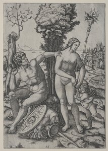 金星，火星和丘比特，1508年。 作者 马尔坎通尼奥·莱蒙迪