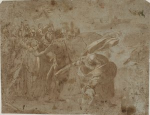 基督被捕时，圣彼得割下马尔库斯的耳朵 作者 Marcantonio del Forno