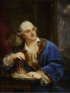 Stanislas II Auguste, roi de Pologne et Lituanie - Stanislaw II August Poniatowski的肖像，波兰-立陶宛联邦的国王和大公（1732-1798） par Bacciarelli, Marcello (1731-1818).布面油画，尺寸：111.5x85.5