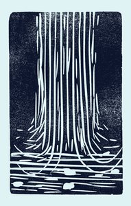 瀑布，2014（纸上油毡）