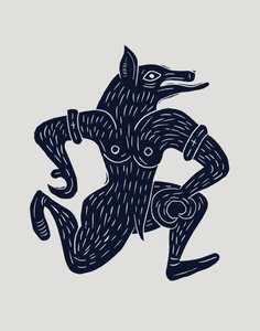 狼人，2023 年（纸面油毡） 作者 马尔科·坎佩德利