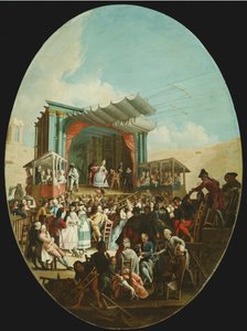 维罗纳的一部意大利喜剧，1772年。 作者 马可·马可拉