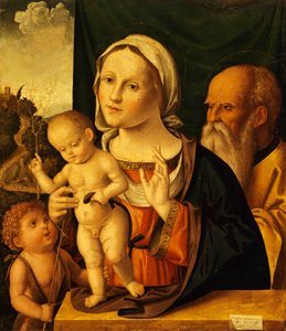 神圣的对话，由Marco Palmezzano（约1459-1539）创作，52x61厘米
