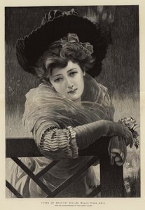 "Type of Beauty," XII (engraving) 作者 马库斯（后）斯通