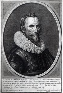 自画像，由Wenceslaus Hollar雕刻，1644年