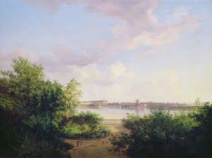 1837年Binnenalster的Johannes Amsinck花园