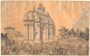 洛林法兰西斯三世和玛丽亚-特雷莎进入佛罗伦萨时的凯旋门 1739 年