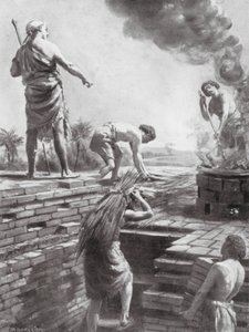 建造神庙塔（石版） 作者 玛格丽特（后）多瓦斯顿
