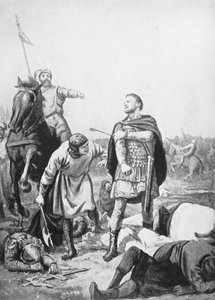 1071 年阿尔普-阿尔斯拉尼（Alp Arslani）擒获罗曼努斯-第欧根尼皇帝（石版画