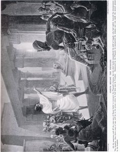 约瑟夫在法老面前》，约 1920 年（石版画） 作者 玛格丽特·多瓦斯顿