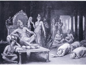 维克拉曼卡-查卢克亚（Vikramanka Chalukhya）向库洛通加-乔拉（Kulottunga Chola）发出友好信息（石版）。 作者 玛格丽特·多瓦斯顿