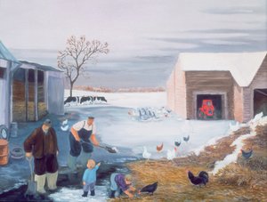 农场下雪 作者 玛格丽特·罗克斯顿