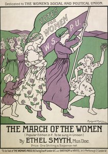 妇女进行曲》歌单，1911年 作者 玛格丽特·莫里斯