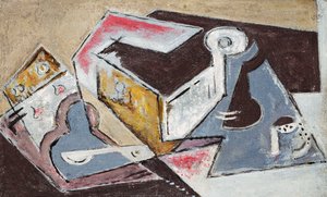 立体派组成；组成Cubiste，c.1918（布面油画）