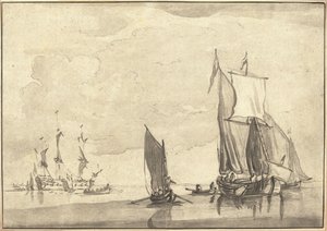 海景 作者 玛丽亚·凯瑟琳娜·普雷斯特尔（Willem van de Velde the Younger）