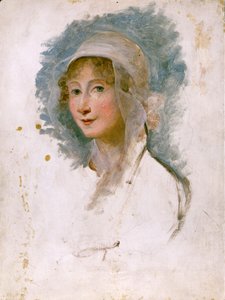 Giulia Beccaria Manzoni (1762 - 1841) 的肖像，Alessandro Manzoni 的母亲。 Maria Cosway (1760 - 1838) 的绘画。 圣经。 迪布雷拉，米兰。