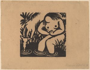 水边的女人，1918年。