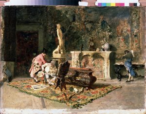 版画爱好者。(版画爱好者）。马里亚诺-福图尼-马萨尔（1838-1874 年）的绘画作品
