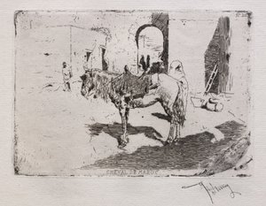 摩洛哥马。 作者 Mariano Fortuny y Carbó