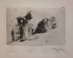 纸牌抽屉，1867年。 作者 马里亚诺·何塞·玛丽亚·贝尔纳多·福图尼