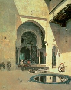 阿罕布拉宫廷 作者 马里亚诺·何塞·玛丽亚·贝尔纳多 (1838 74) Fortuny y Carbó