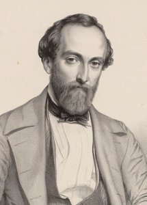 作曲家安托万-弗朗索瓦-马尔蒙代尔的肖像，1816-1898。