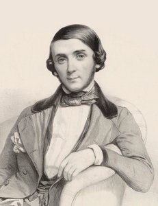 钢琴家和作曲家Jean-Henri Ravina的肖像，1818-1906年，约1845年。