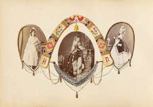 B夫人的相册，1870年代。