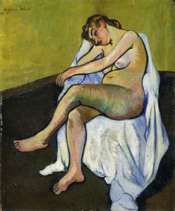 坐裸体Nu assis，1916年