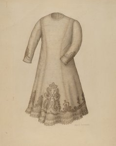 婴儿的衣服，约1938年。