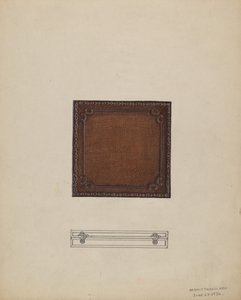 皮质奖章盒，1936年。