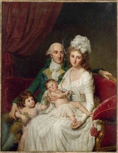 布列塔尼州财政部长奥利夫先生及其家人，1791-1792年。