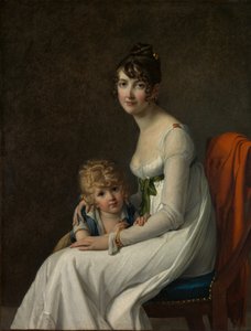 菲利普·潘侬·德巴斯蒙兹·里奇蒙特夫人...和她的儿子欧仁1800-1859年，1802年。