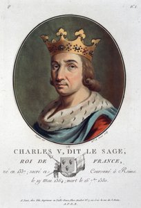 查理五世，被称为 "智者"，法国国王，1789年 作者 Marie Jeanne Louise Francoise Suzanne Champion de Cernel