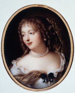 Marie de Rabutin-Chantal (Rabutin Chantal) 的肖像，塞维尼侯爵夫人被称为塞维尼夫人 (1626-1696)。 作者 玛丽·维克多（Marie Victoire Jaquotot）