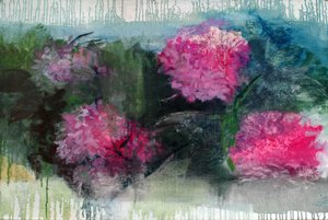 绣球花，2023 年（布面油画）