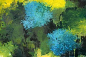 绣球花，2023 年（布面油画）