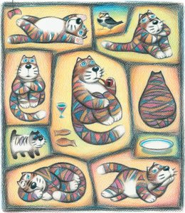猫的一天 作者 玛丽娜·莱斯科娃