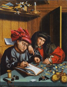 货币兑换商 作者 Marinus van Reymerswaele