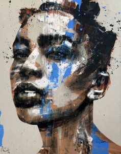 Somnium No.9，系列 XIII，2024（丙烯酸和油彩，反转画布） 作者 