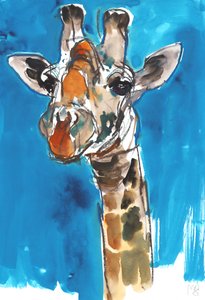 Blue Sky Giraffe, 2018 作者 马克·阿德灵顿