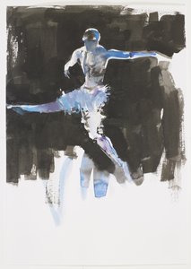 舞蹈（纸上的墨水和厕所） 作者 马克·阿德灵顿