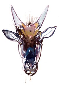 小恶魔（角马），2022 作者 马克·阿德灵顿