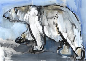 极地，2013年，（纸上混合媒体和拼贴画） 作者 马克·阿德灵顿