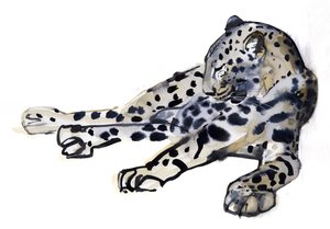 卧式（阿拉伯豹），2008年 作者 马克·阿德灵顿