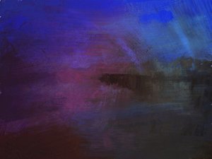 诺福克郡克罗默码头的暴风雨，2016 年（混合媒介）