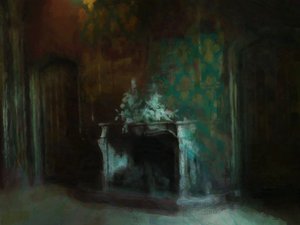 埃尔瓦斯顿哥特式》，2013 年（混合媒介） 作者 马克·戈登